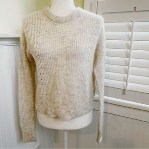 Banana Republic Cream Wool & Alpaca Blend Sweater Women’s Size Small
